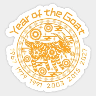 Chinese Year of the Goat Sticker